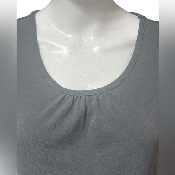 Lands End Women’s Tank Top Blouse Gray Sleeveless Stretchy Size S/P - Picture 2 of 5